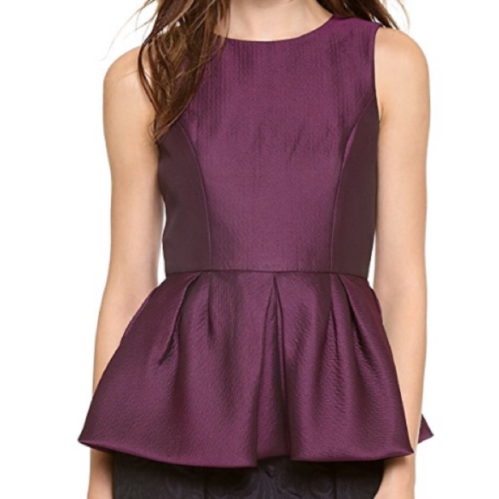 Tibi Peplum Top